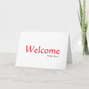 Personalized Simple Elegant Welcome Thank You Card
