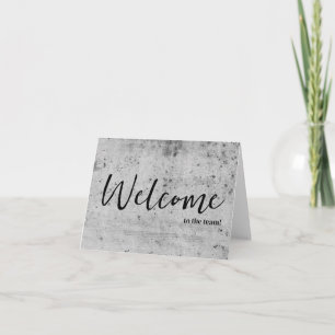Personalized simple Elegant Welcome to the team Card