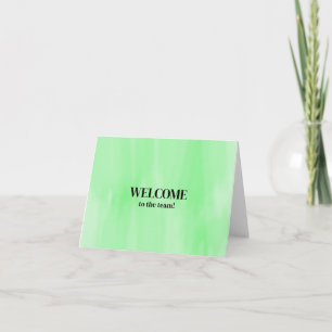 Personalized simple Elegant Welcome to the team Card