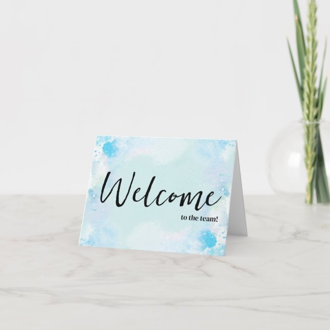 Personalized simple Elegant Welcome to the team Card (Front)