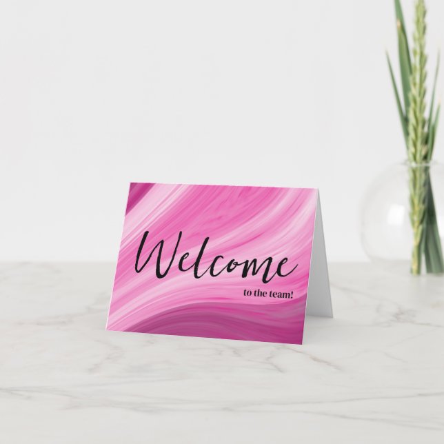 Personalized simple Elegant Welcome to the team Card (Front)