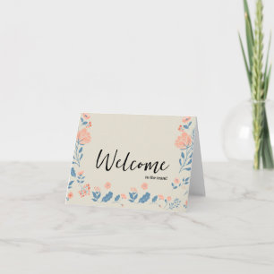 Personalized simple Elegant Welcome to the team Card