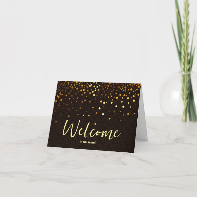 Personalized simple Elegant Welcome to the team Card (Front)