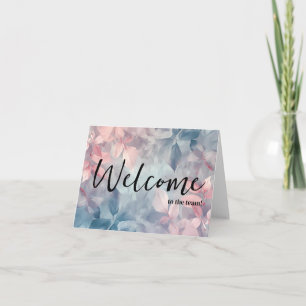 Personalized simple Elegant Welcome to the team Card