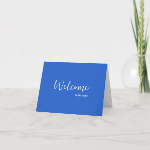 Personalized simple Elegant Welcome to the team Card