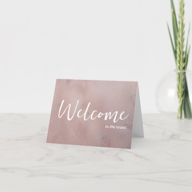 Personalized simple Elegant Welcome to the team Card (Front)