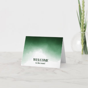 Personalized simple Elegant Welcome to the team Card
