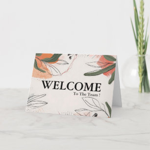 Personalized Simple Elegant Welcome To The Team Card