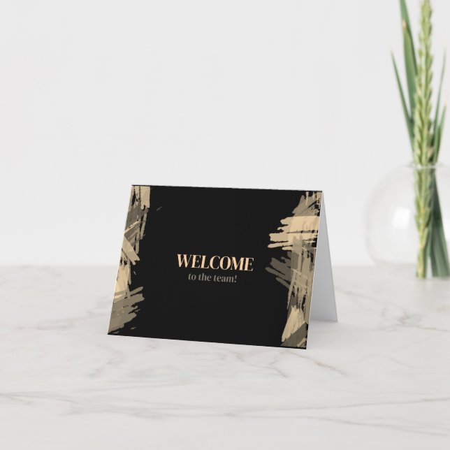 Personalized simple Elegant Welcome to the team Card (Front)