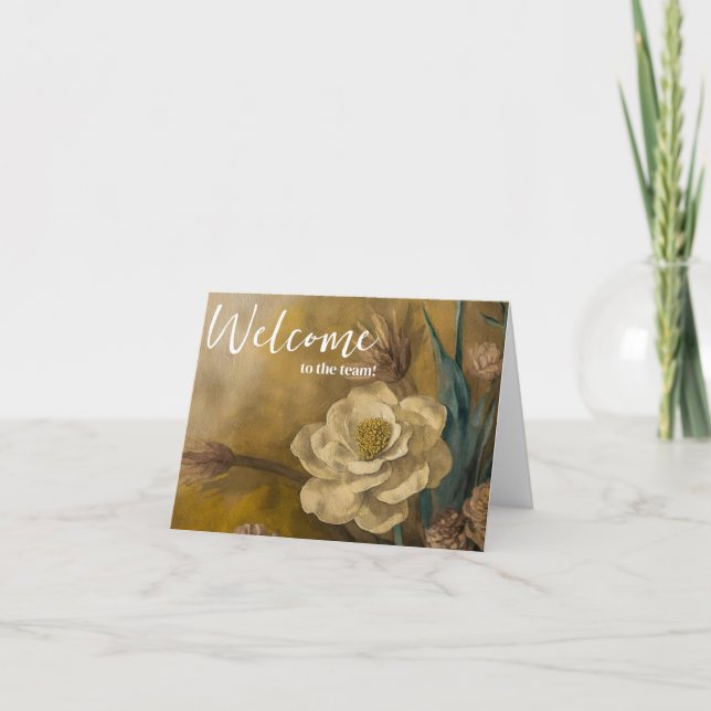 Personalized simple Elegant Welcome to the team Card (Front)