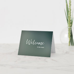 Personalized simple Elegant Welcome to the team Card