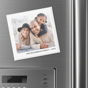 Personalized Simple Family Photo Magnet