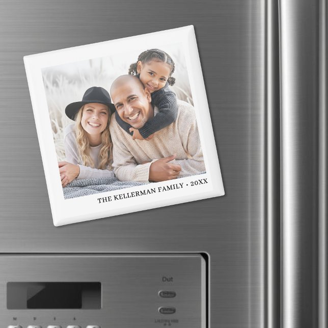 Personalized Simple Family Photo Magnet (Personalized Simple Family Photo Magnet )