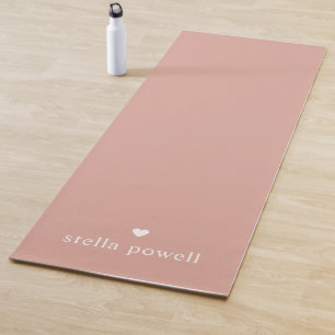 Personalized Simple Heart Yoga Mat
