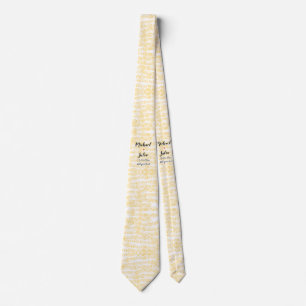 personalized simple minimal add your name watercol tie