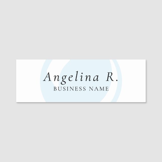 Personalized Simple Modern Cleaning Service  Name Tag (Front)