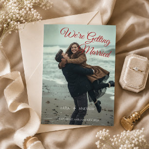 Personalized Simple Modern Wedding save the date  Invitation