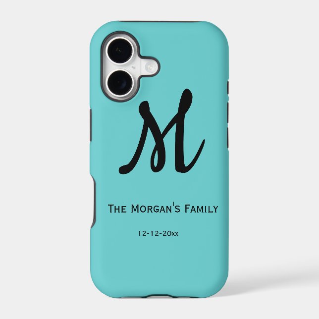personalized simple monogram add your name wedding (Back)