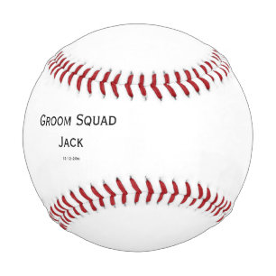 personalized simple monogram add your name wedding baseball