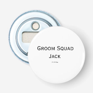personalized simple monogram add your name wedding bottle opener