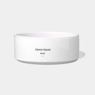 personalized simple monogram add your name wedding bowl