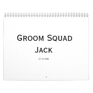 personalized simple monogram add your name wedding calendar