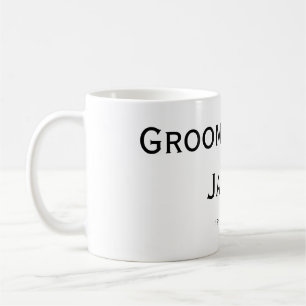 personalized simple monogram add your name wedding coffee mug
