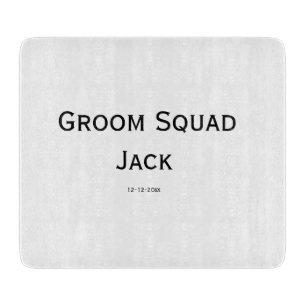 personalized simple monogram add your name wedding cutting board