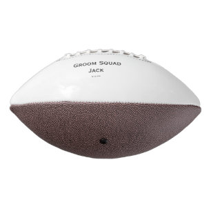 personalized simple monogram add your name wedding football