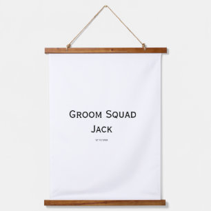 personalized simple monogram add your name wedding hanging tapestry