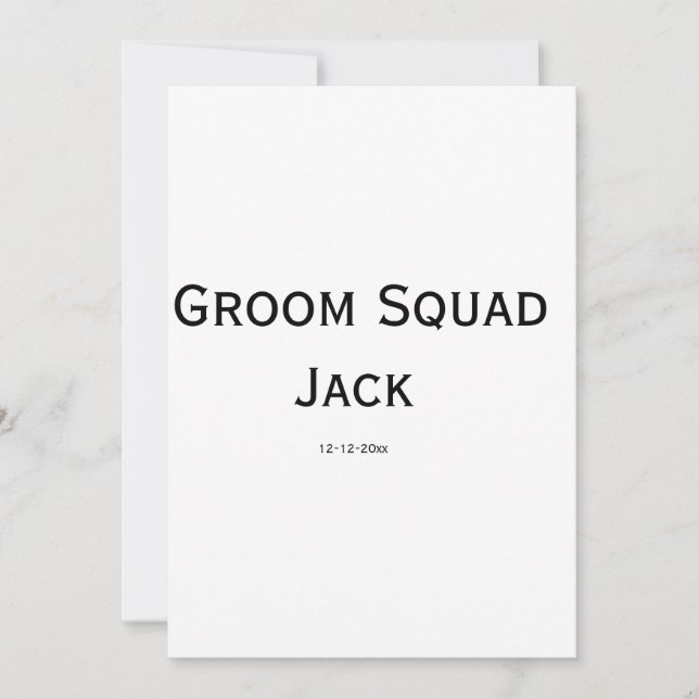 personalized simple monogram add your name wedding invitation (Front)