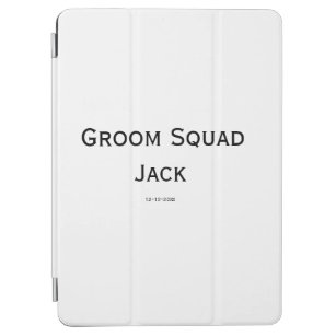 personalized simple monogram add your name wedding iPad air cover