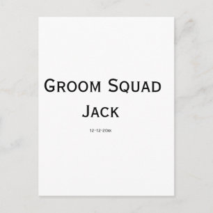 personalized simple monogram add your name wedding postcard