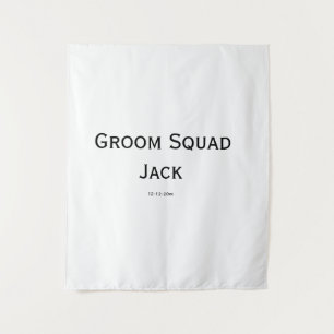 personalized simple monogram add your name wedding tapestry