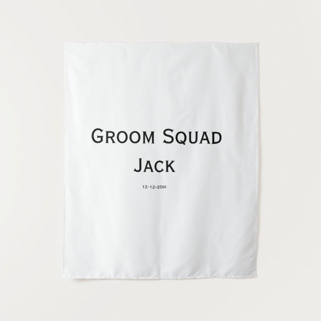 personalized simple monogram add your name wedding tapestry (Front)
