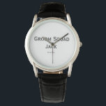 personalized simple monogram add your name wedding watch<br><div class="desc">design</div>