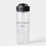 personalized simple monogram add your name wedding water bottle<br><div class="desc">design</div>