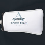 personalized simple monogram groom team groomsmen golf head cover<br><div class="desc">design</div>