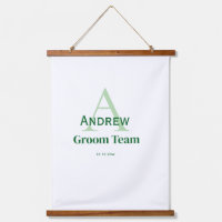 personalized simple monogram groom team groomsmen