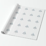 personalized simple monogram groom team groomsmen  wrapping paper<br><div class="desc">design</div>