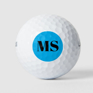 Personalized Simple Monogram Modern Golf Balls