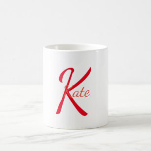 personalized simple monogram name bridesmaid coffee mug
