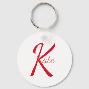 personalized simple monogram name bridesmaid keychain