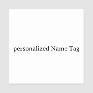 personalized simple  Name Tag 2" X 2" Square