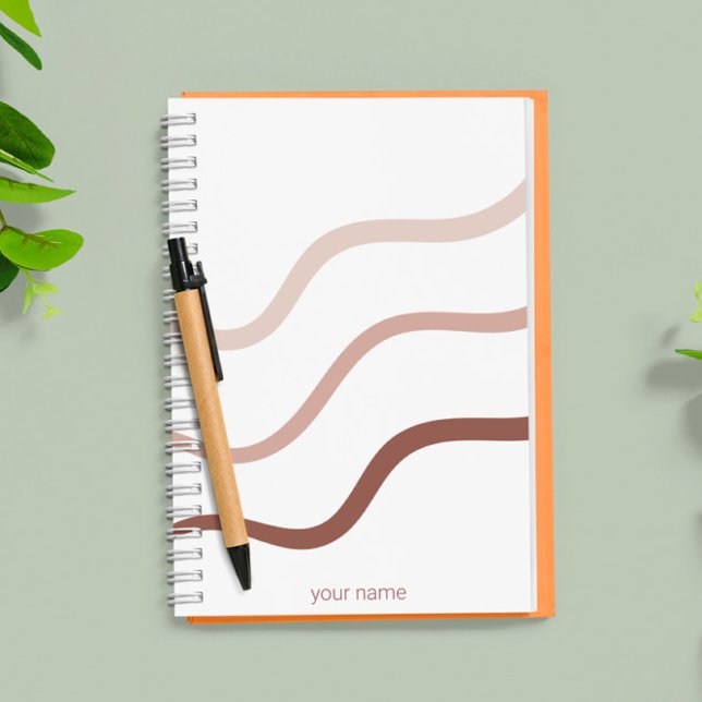 personalized simple rose gold modern elegant  notebook (Creator Uploaded)