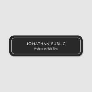 Personalized Simple Template Upload Your Logo to Name Tag