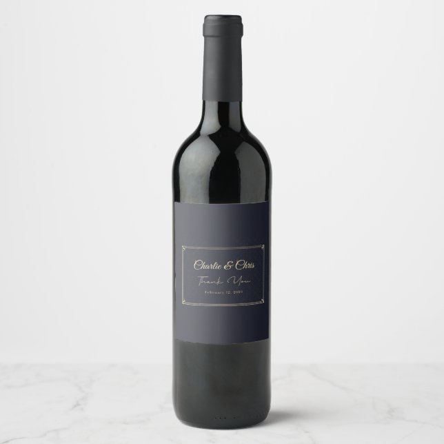 Personalized Simply Beautiful Wine Label (Front)