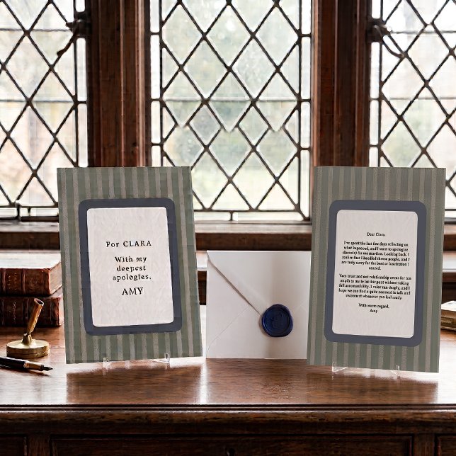 Personalized Sincere Apology Card (Creator Uploaded)