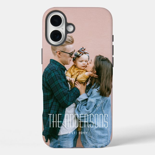 Personalized Single Photo & Name Case-Mate iPhone Case (Back)