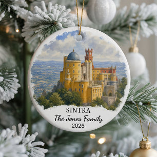 Personalized Sintra Ceramic Ornament, Custom Portu Ornament